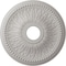 Ekena Millwork Bailey Ceiling Medallion (Fits Canopies up to 5 3/4"), 18"OD x 3 3/4"ID x 1 1/2"P, Ultra Pure White CM18BIUWF - alternate 1